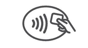 ícone de pagamento por aproximação