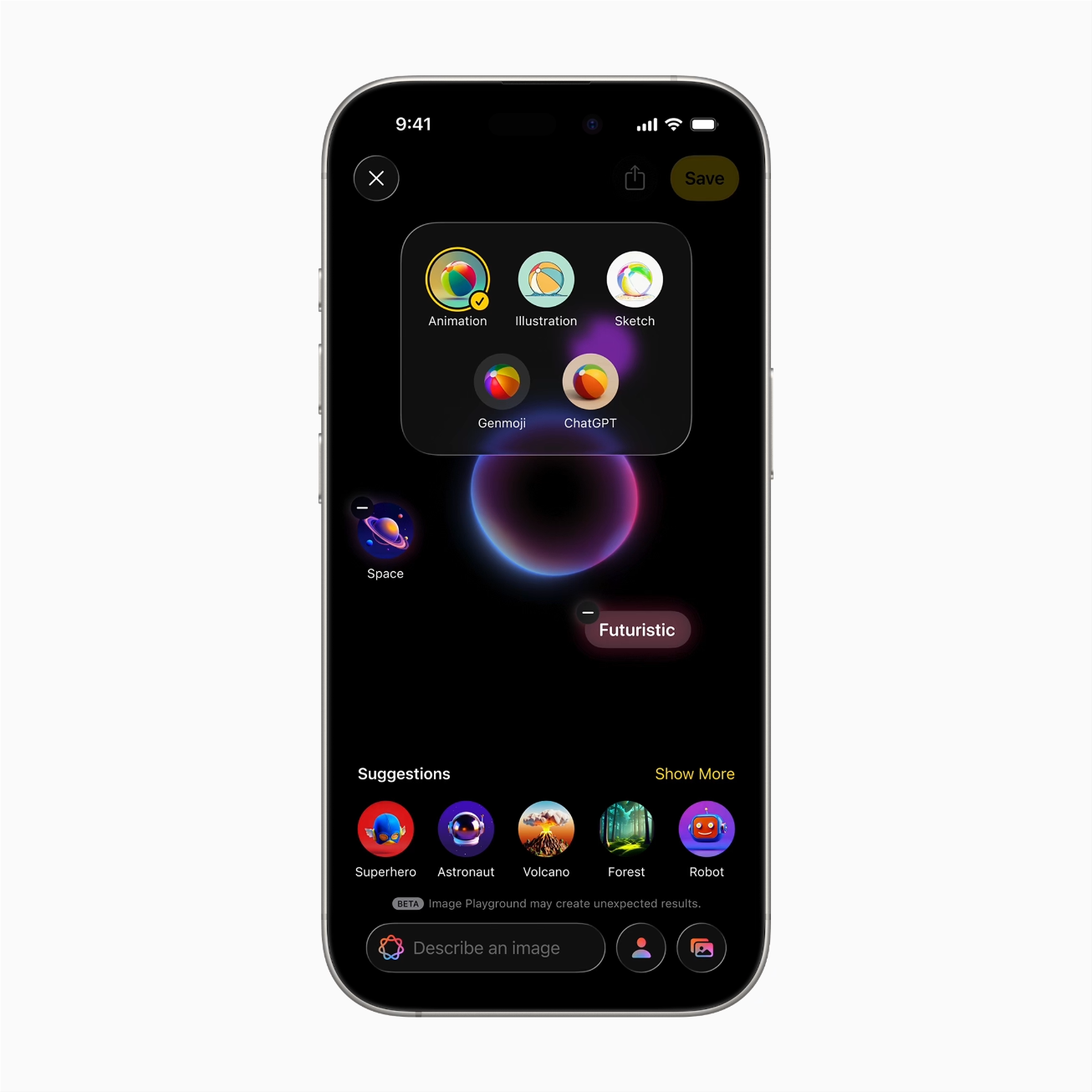 imagens e emojis apple image playground o que e